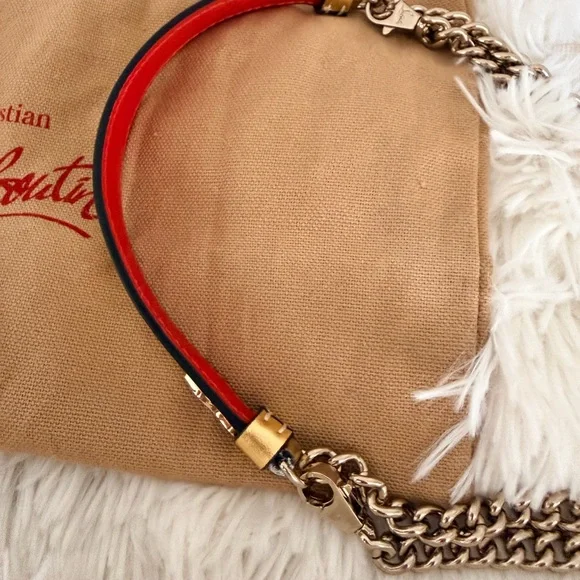 Christian Louboutin Gold Mini Bucket Bag with Chain crossbody - Picture 8 of 12